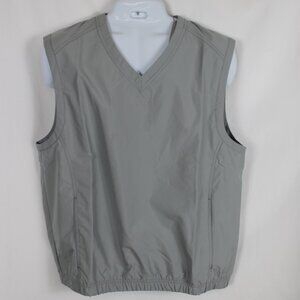 CBUK by Cutter and Buck Gray Golf Wind Vest Size LARGE Lightweight New with Tags